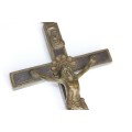 vechi crucifix colonial spaniol. bronz & mahon. Argentina cca 1900